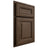 Shiloh Cabinetry Partial Overlay Bradford Alder Plain Cut Caviar Door