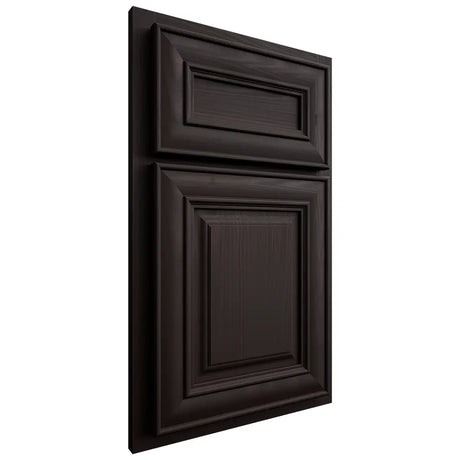 Shiloh Cabinetry Partial Overlay Bradford Alder Plain Cut Espresso Door