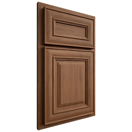 Shiloh Cabinetry Partial Overlay Bradford Alder Plain Cut Walnut Door