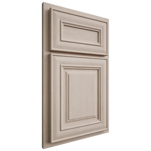 Shiloh Cabinetry Partial Overlay Bradford Alder Plain Cut White Sands Door