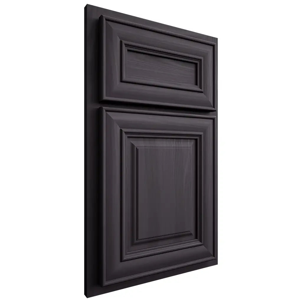 Shiloh Cabinetry Partial Overlay Bradford Hickory Plain Cut Harbor Door