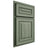 Shiloh Cabinetry Partial Overlay Bradford Hickory Plain Cut Moss Door