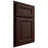 Shiloh Cabinetry Partial Overlay Bradford Maple Plain Cut Cocoa Door