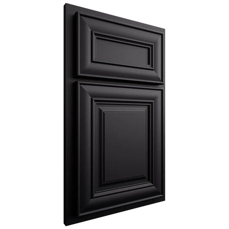 Shiloh Cabinetry Partial Overlay Bradford Paintable Black Door