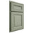 Shiloh Cabinetry Partial Overlay Bradford Red Oak Plain Cut Moss Door
