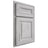 Shiloh Cabinetry Partial Overlay Bradford Walnut Plain Cut Stratus Door