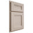 Shiloh Cabinetry Partial Overlay Bristol Alder Plain Cut White Sands Door