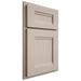 Shiloh Cabinetry Partial Overlay Bristol Alder Plain Cut White Sands Door
