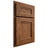 Shiloh Cabinetry Partial Overlay Bristol Cherry Plain Cut Carob Door