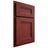 Shiloh Cabinetry Partial Overlay Bristol Cherry Plain Cut Red Door