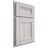 Shiloh Cabinetry Partial Overlay Bristol Hickory Plain Cut Cotton Door