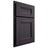 Shiloh Cabinetry Partial Overlay Bristol Hickory Plain Cut Harbor Door