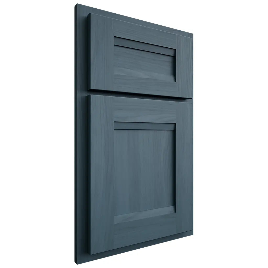 Shiloh Cabinetry Partial Overlay Bristol Hickory Plain Cut Hudson Door