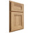 Shiloh Cabinetry Partial Overlay Bristol Hickory Plain Cut Natural Door