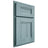 Shiloh Cabinetry Partial Overlay Bristol Hickory Plain Cut Sky Door