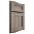 Shiloh Cabinetry Partial Overlay Bristol Hickory Plain Cut Sterling Door