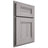 Shiloh Cabinetry Partial Overlay Bristol Hickory Plain Cut Stratus Door