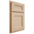 Shiloh Cabinetry Partial Overlay Bristol Maple Plain Cut Natural Door