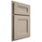 Shiloh Cabinetry Partial Overlay Bristol Maple Plain Cut Pebble Door
