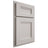 Shiloh Cabinetry Partial Overlay Bristol Paintable Amazing Gray Door