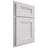 Shiloh Cabinetry Partial Overlay Bristol Paintable Arctic Door