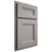Shiloh Cabinetry Partial Overlay Bristol Paintable Dovetail Gray Door