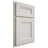 Shiloh Cabinetry Partial Overlay Bristol Paintable Eggshell Door