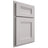 Shiloh Cabinetry Partial Overlay Bristol Paintable Light French Gray Door