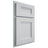 Shiloh Cabinetry Partial Overlay Bristol Paintable Niebla Azul Door