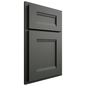 Shiloh Cabinetry Partial Overlay Bristol Paintable Pewter Green Door