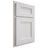 Shiloh Cabinetry Partial Overlay Bristol Paintable Polar Door
