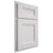 Shiloh Cabinetry Partial Overlay Bristol Paintable Pure White Door