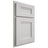 Shiloh Cabinetry Partial Overlay Bristol Paintable Repose Gray Door