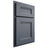 Shiloh Cabinetry Partial Overlay Bristol Paintable Slate Tile Door
