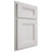 Shiloh Cabinetry Partial Overlay Bristol Paintable Soft White Door