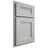 Shiloh Cabinetry Partial Overlay Bristol Paintable Unusual Gray Door