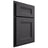 Shiloh Cabinetry Partial Overlay Bristol Poplar Plain Cut Cadet Door