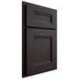 Shiloh Cabinetry Partial Overlay Bristol Poplar Plain Cut Carbon Door