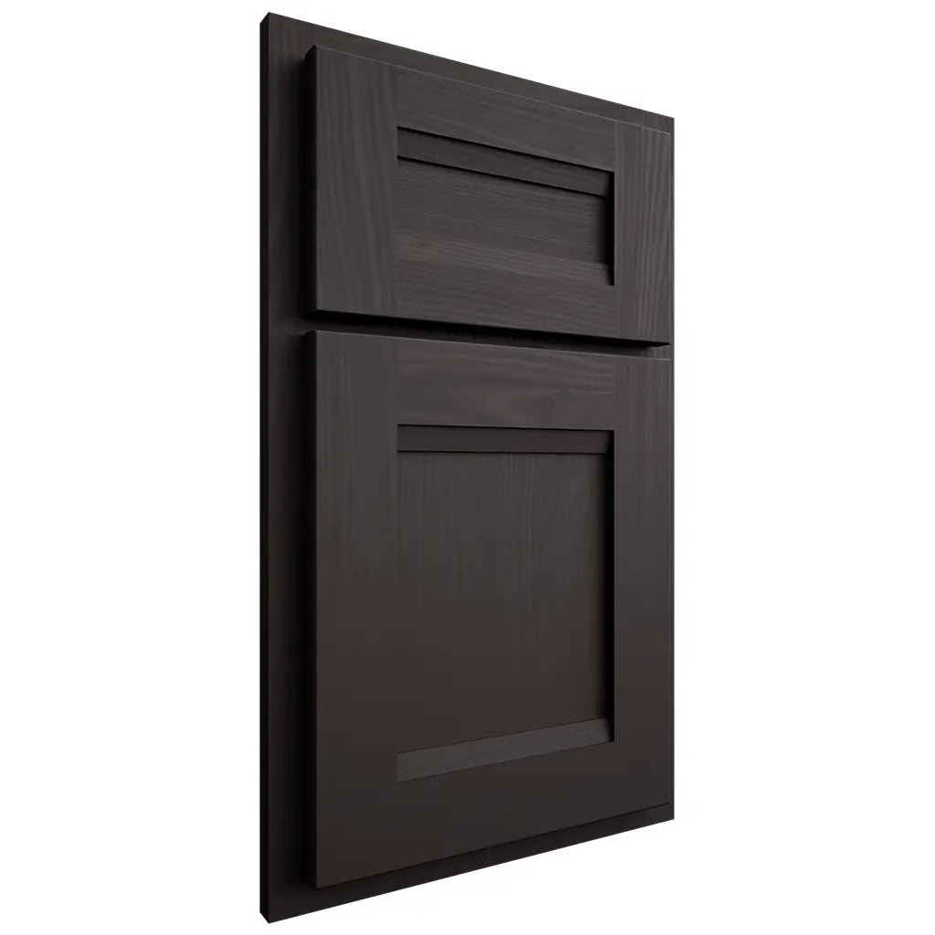Shiloh Cabinetry Partial Overlay Bristol Poplar Plain Cut Carbon Door