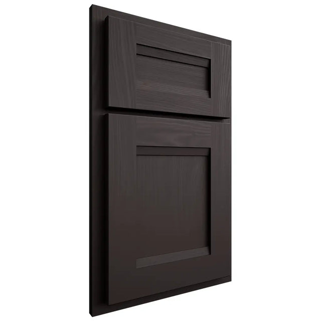 Shiloh Cabinetry Partial Overlay Bristol Poplar Plain Cut Carbon Door