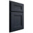 Shiloh Cabinetry Partial Overlay Bristol Poplar Plain Cut Hudson Door