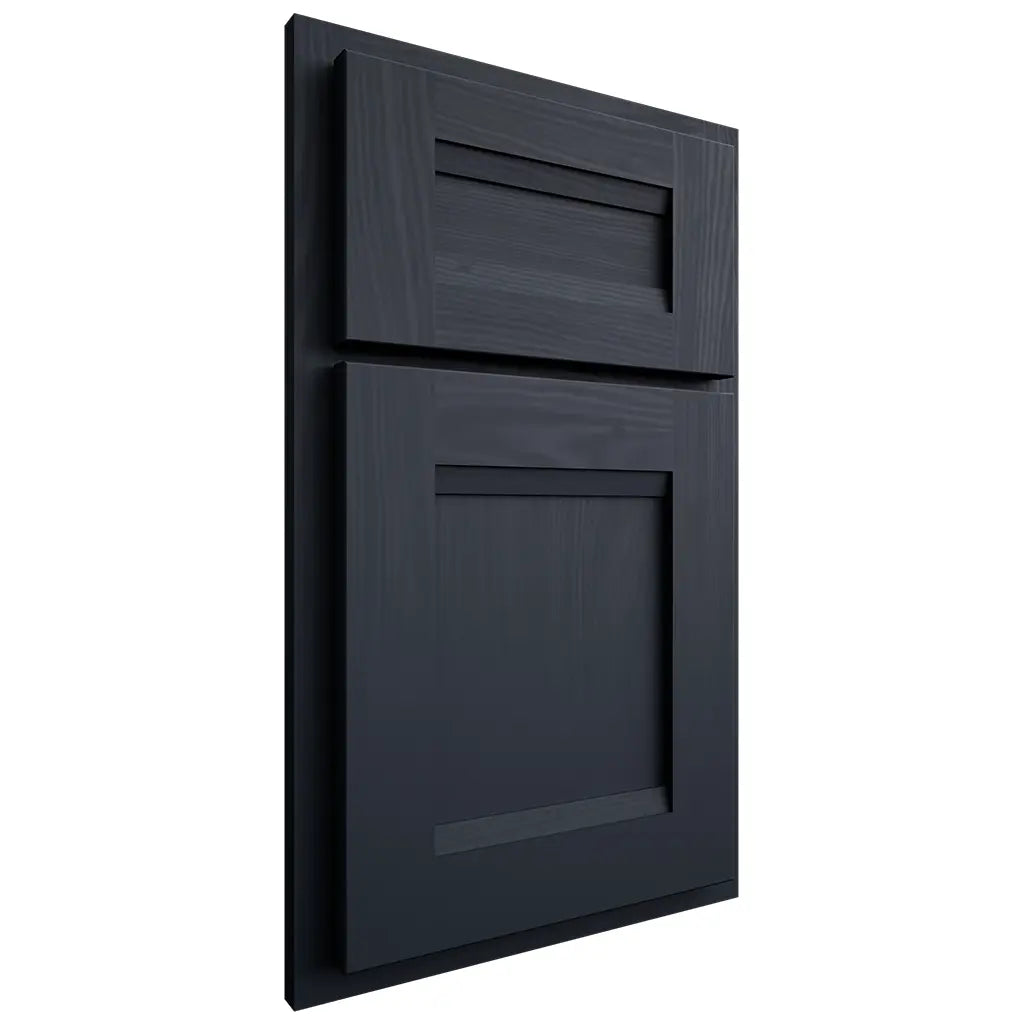 Shiloh Cabinetry Partial Overlay Bristol Poplar Plain Cut Hudson Door