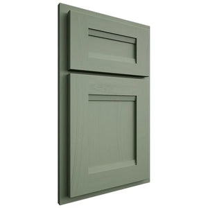 Shiloh Cabinetry Partial Overlay Bristol Poplar Plain Cut Moss Door