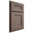 Shiloh Cabinetry Partial Overlay Bristol Poplar Plain Cut River Rock Door