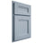 Shiloh Cabinetry Partial Overlay Bristol Poplar Plain Cut Sky Door