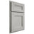 Shiloh Cabinetry Partial Overlay Bristol Poplar Plain Cut Stratus Door
