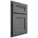 Shiloh Cabinetry Partial Overlay Bristol Red Oak Plain Cut Cadet Door