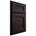 Shiloh Cabinetry Partial Overlay Bristol Red Oak Plain Cut Espresso Door