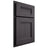 Shiloh Cabinetry Partial Overlay Bristol Red Oak Plain Cut Harbor Door