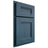 Shiloh Cabinetry Partial Overlay Bristol Red Oak Plain Cut Hudson Door